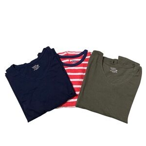 Time and Tru basic v-neck tees and Old Navy round neck t-shirt Size XL